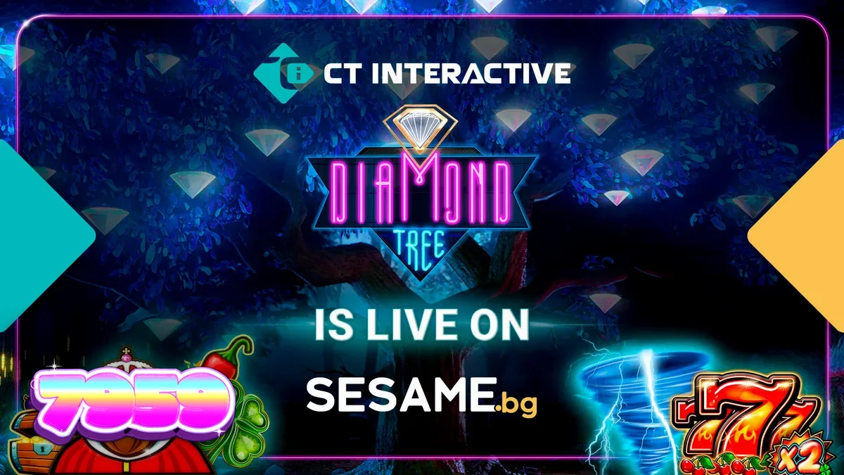 Interface do Diamond Tree Jackpot em um dispositivo móvel