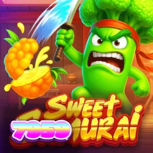 Interface do jogo Sweet Samurai com o personagem Broccoli Samurai